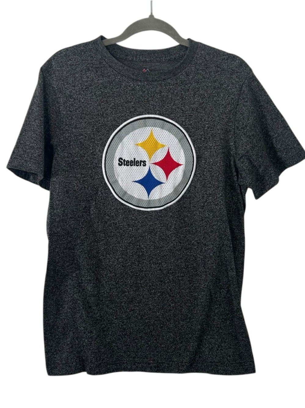 Gray Steelers NFL Football Pittsburgh Majestic Top Shirt Men’s Unisex Medium!